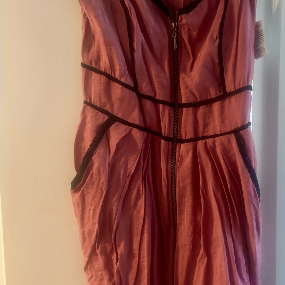 Be Bop Pink Dress with Black Trim